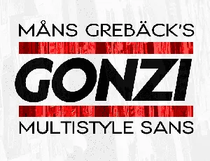 Gonzi Variable PERSONAL USE font