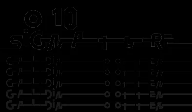 O 10 Signature font