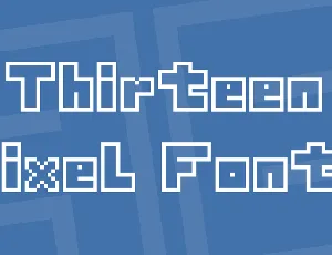 Thirteen Pixel Fonts