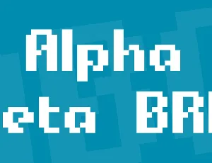 Alpha Beta BRK font