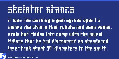 Skeletor Stance font