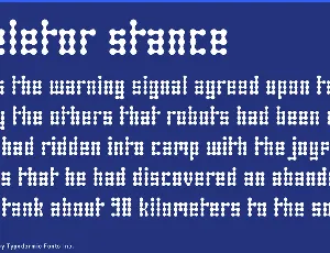 Skeletor Stance font