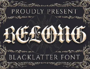 Belong font