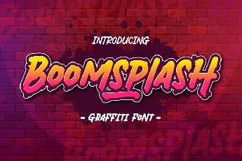 Boomsplash font