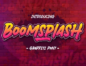 Boomsplash font