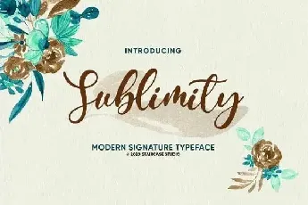 Sublimity Script font