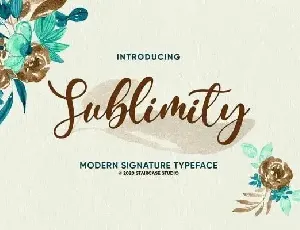 Sublimity Script font