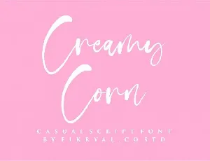 Creamy Corn font