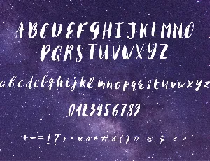 Kosmos Brush font