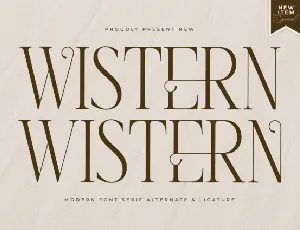 Wistern font