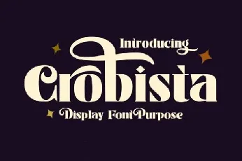 Crobista Display font