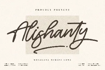 Alishanty font