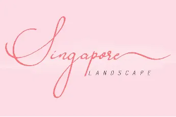 Singapore Landscape font