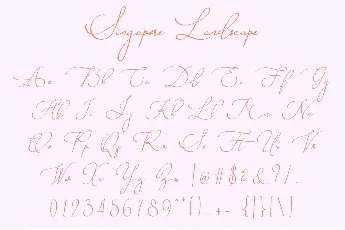 Singapore Landscape font