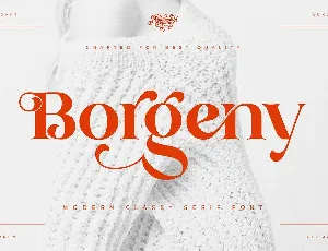 BorgenyDemo font