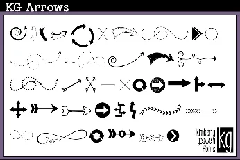 KG Arrows font