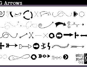 KG Arrows font