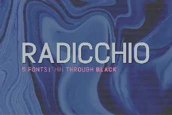 Radicchio font