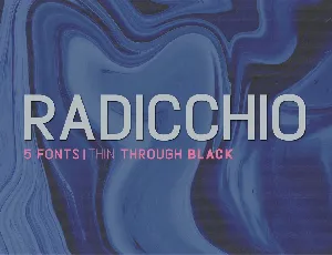 Radicchio font