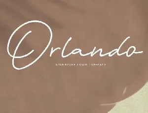 Orlando Signature Script font