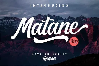 Matane Script Free Download font