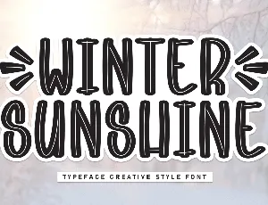 Winter Sunshine font