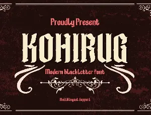 KOHIRUG font