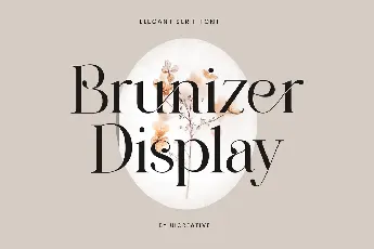 BrunizerDisplay font