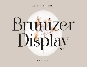 BrunizerDisplay font