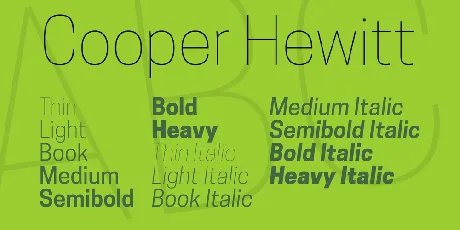 Cooper Hewitt font