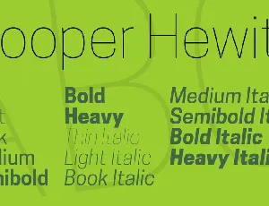 Cooper Hewitt font