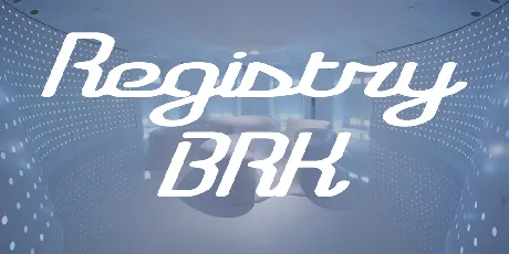 Registry BRK font