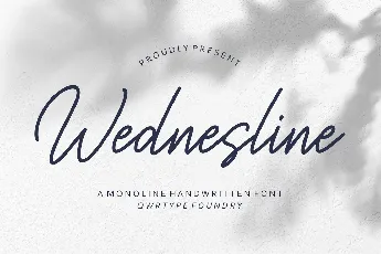 Wednesline font