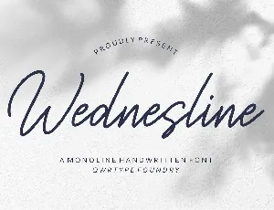 Wednesline font