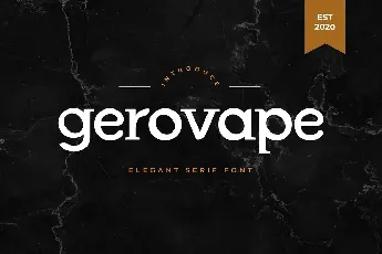 Gerovape font