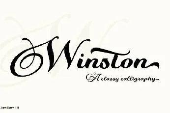 Winston Script font