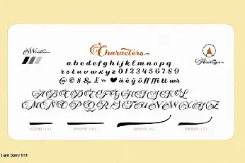 Winston Script font