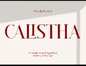 Calistha font