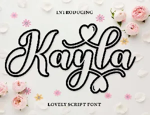 Kayla Exstrude font