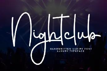 Nightclub Script font