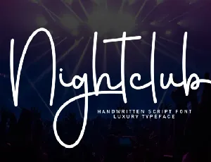 Nightclub Script font