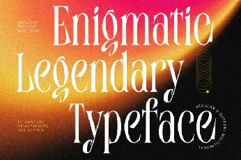 Enigmatic Legendary Serif font