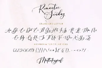 Romantic Sunday font