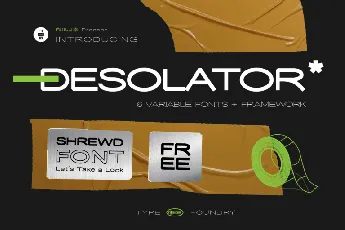 Desolator font