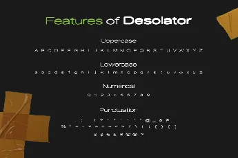 Desolator font