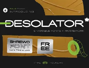 Desolator font