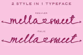 Mella Sweet font