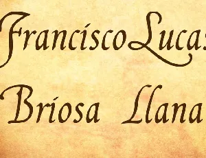 FranciscoLucas font