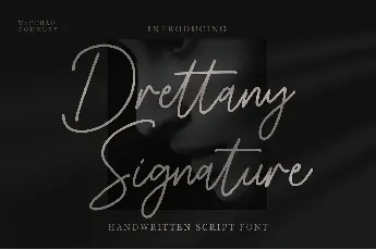 Drettany Signature font