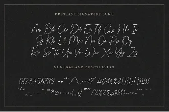 Drettany Signature font